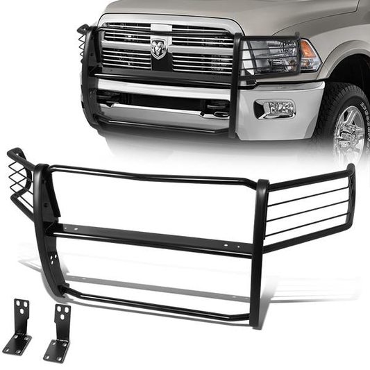 BURRERA 10-18 DODGE RAM 2500 , 3500 - MAY INTERFERE WITH FUNCTION OF FRONT PARKING SENSOR IF EQUIPPED. REMOVAL OF TOW HOOKS REQUIRED FOR INSTALLATION, IF EQUIPPED. TRIMMING OF AIR DAM/LOWER BUMPER VALANCE REQUIRED. - BLACK
