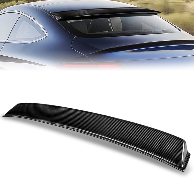 SPOILER CAR ROOF SPOILER - 17-21 MERCEDES-BENZ C63 AMG / 17-20 MERCEDES-BENZ C63 AMG S / 17-21 MERCEDES-BENZ C300 / 17-20 MERCEDES-BENZ C43 AMG / 17-18 MERCEDES-BENZ C250 / 17-20 MERCEDES-BENZ C200 / 18 MERCEDES-BENZ C180 - FITS COUPE MODELS - CARBON