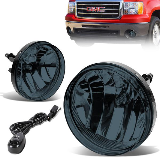 FAROS DE NIEBLA 07-13 GMC SIERRA 1500 / 07-14 SIERRA 2500, 3500 / 2010 SIERRA DENALI - WITH SWITCH - SMOKE