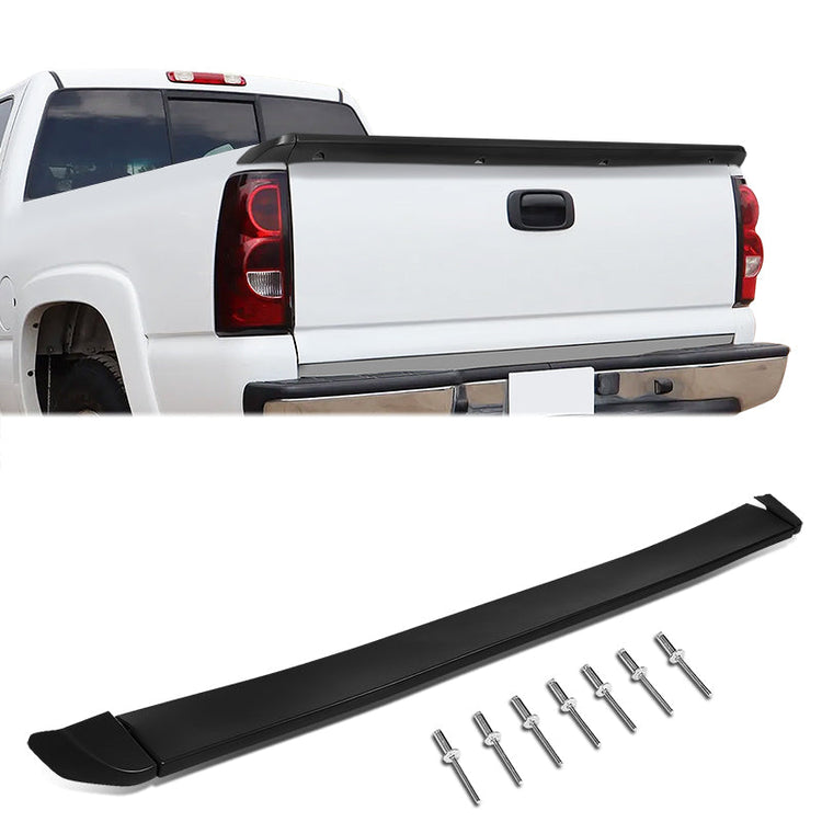 nan SPOILERS - 99-06 CHEVROLET SILVERADO 1500 / 2007 CHEVROLET SILVERADO 1500 CLASSIC / 99-06 GMC SIERRA 1500 / 2007 GMC SIERRA 1500 CLASSIC - ONLY FITS FLEETSIDE MODELS ONLY - DOES NOT FIT STEPSIDE BEDS - BLACK