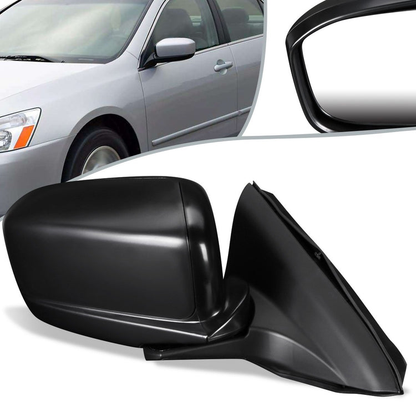 RETROVISOR MIRROR - OEM - 03-07 HONDA ACCORD 2-DOOR - POWERED - TEXTURED - BLACK - RIGHT