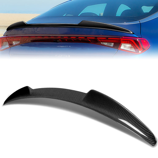 SPOILER CAR TRUNK SPOILER - 21-23 KIA K5 - CARBON FIBER BLACK