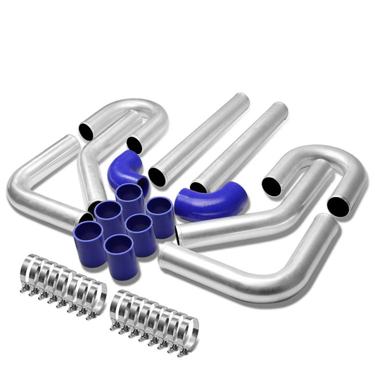 TUBERIA INTERCOOLER UNIVERSAL INTERCOOLER PIPING - ALUMINUM - 2.75" - 8PC - PIPES / HOSES / CLAMPS - 90D