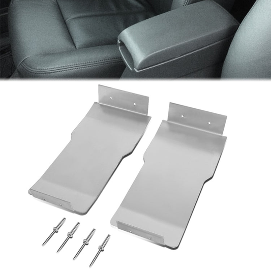 nan ARMREST LID REPAIR PLATE - 96-98 ISUZU HOMBRE / 06-08 ISUZU I-SERIES PICKUP / 95-05 CHEVY BLAZER / 04-12 CHEVY COLORADO / 94-04 CHEVY S10 PICKUP / 95-01 GMC JIMMY / 04-12 GMC CANYON / 94-04 GMC SONOMA - ITS MODELS WITH 60/40 BENCH SEAT STYLE CENTER