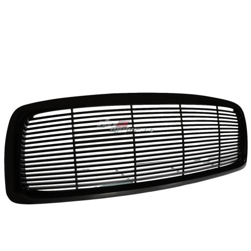 PARRILLA GRILLE - 02-05 DODGE RAM 1500 / 04-05 DODGE RAM 2500 , 3500 - BILLET STYLE - ABS - BLACK