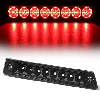 LUZ DE FRENO 87-93 FORD MUSTANG LX - FITS HATCHBACK MODELS WITH OEM SPOILER - PLUGS INTO FACTORY BULB SOCKET - LED - BLACK