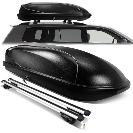 PORTAEQUIPAJE ROOF RACK CROSS BARS + CARGO ROOF BOX - 135CM - BLACK