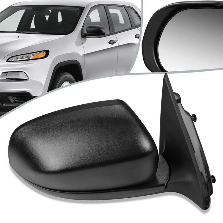 RETROVISOR MIRROR - OEM - 14-16 JEEP CHEROKEE - POWERED - HEATED - FOLDING - BLACK - RIGHT