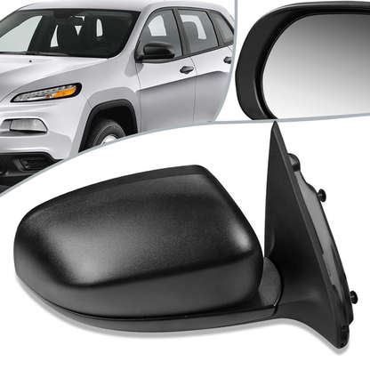 RETROVISOR MIRROR - OEM - 14-16 JEEP CHEROKEE - POWERED - HEATED - FOLDING - BLACK - RIGHT