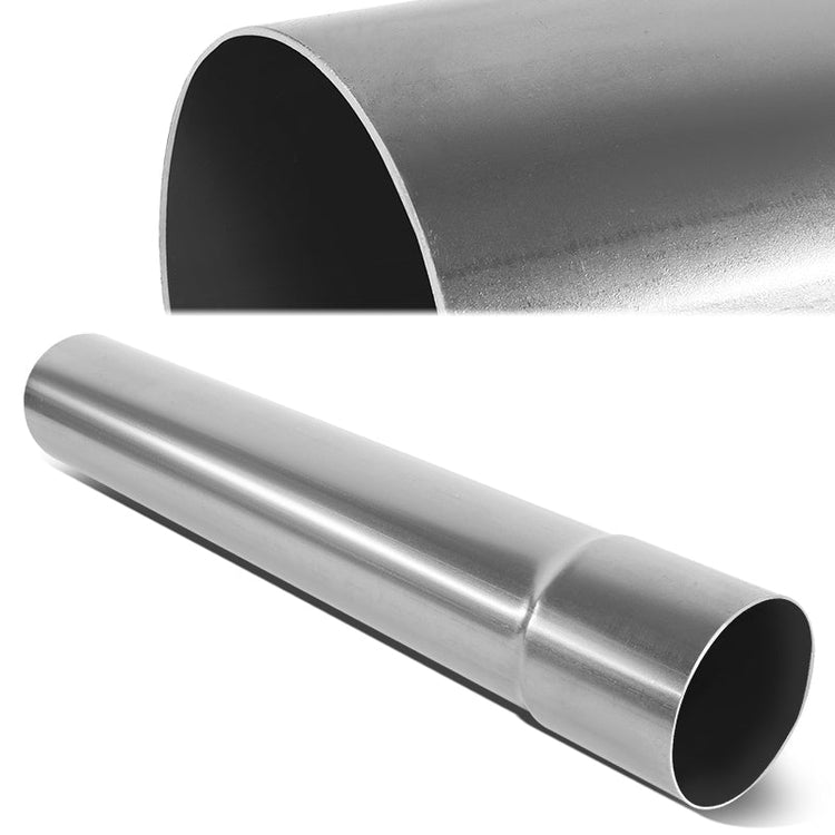 nan EXHAUST PIPE TUBING - STRAIGHT - 1PC - 2.5"-2.65" FLARED - OD CUSTOM 18" - 18 GAUGE - STAINLESS STEEL