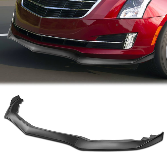 LIP FRONTAL 15-18 CADILLAC ATS - REQUIRES DRILLING BUMPER FOR INSTALLATION - 3PC - MATTE BLACK