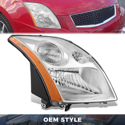 FAROS OE STYLE - RIGHT SIDE - CHROME - 07-09 NISSAN SENTRA - 2.0L