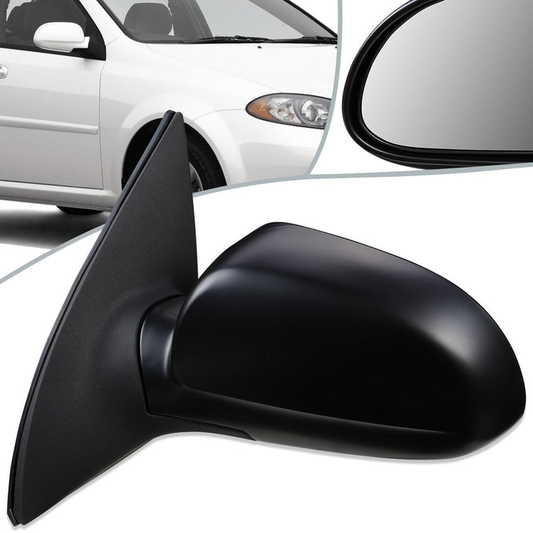 RETROVISOR MIRROR - OEM - 04-08 SUZUKI FORENZA / 05-08 SUZUKI RENO - POWERED - HEATED - PAINTABLE - BLACK - LEFT