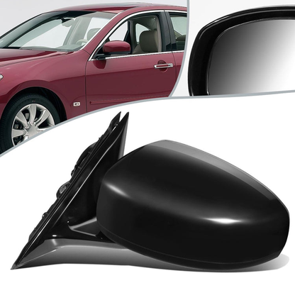 RETROVISOR MIRROR - OEM - 06-10 INFINITI M34, M45 - POWERED - HEATED - W/ MEMORY - FOLDING - BLACK MATERIAL - LEFT