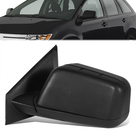 RETROVISOR MIRROR - OE STYLE - FORD EDGE 08 - WITH POWER TEXTURED COVER - DRIVER SIDE - PAINT TO MATCH - BLACK