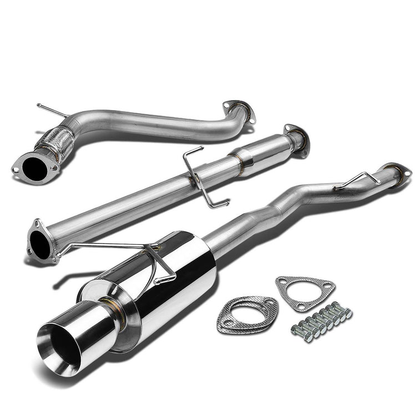 TUBERIA CATBACK CATBACK - 94-97 HONDA ACCORD 4CYL - SINGLE ROLLED TIP - STAINLESS STEEL