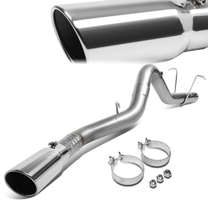 TUBERIA CATBACK FILTER BACK EXHAUST - 11-18 CHEVY SILVERADO 2500HD 3500HD 6.6L TURBO DIESEL / 11-18 GMC SIERRA 2500HD 3500HD 6.6L TURBO DIESEL - SINGLE TIP - STAINLESS STEEL