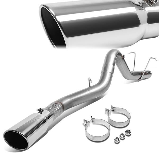 TUBERIA CATBACK FILTER BACK EXHAUST - 11-18 CHEVY SILVERADO 2500HD 3500HD 6.6L TURBO DIESEL / 11-18 GMC SIERRA 2500HD 3500HD 6.6L TURBO DIESEL - SINGLE TIP - STAINLESS STEEL