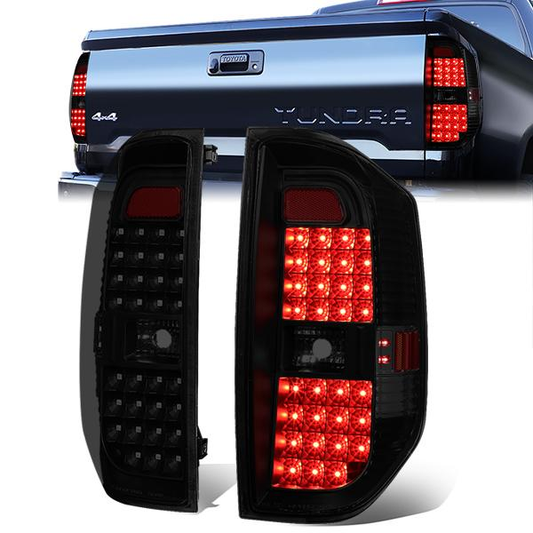 FAROS TRASEROS 14-18 TOYOTA TUNDRA - FULL LED - BLACK / SMOKE