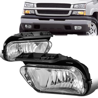 FAROS DE NIEBLA 04-06 CHEVY SILVERADO 1500, 2500, 3500 (2004 MODELS STARTING FROM JAN 2004 ONLY) / 2007 CHEVY SILVERADO 1500, 2500, 3500, HD, CLASSIC MODELS - CLEAR