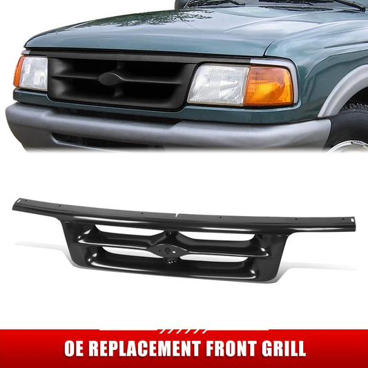 PARRILLA GRILLE - FD RANGR/BRONCO II '93-'97/ GRILLE ASS'Y/ SILVER/GRAY/ (4WD)(XL/STX)/ (FLARESIDE TYPE)//PARTS.NO,FO1200309//OEM NO,F57Z8200BA
