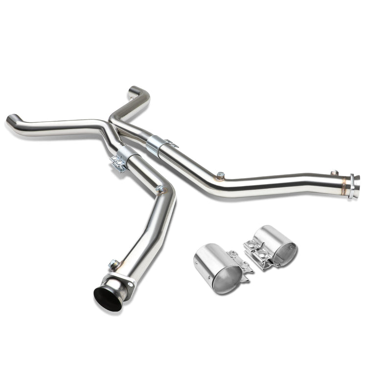 nan X-PIPE - EXHAUST - SS - 11-14 FORD MUSTANG 3.7 V6 - FITS ORIGINAL OR SHORTY HEADERS