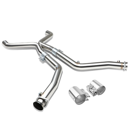 nan X-PIPE - EXHAUST - SS - 11-14 FORD MUSTANG 3.7 V6 - FITS ORIGINAL OR SHORTY HEADERS
