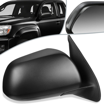 RETROVISOR MIRROR - OEM - 12-15 TOYOTA TACOMA - MANUAL MIRROR ADJUSTMENT - W/O HEAT - TEXTURED - RIGHT - BLACK