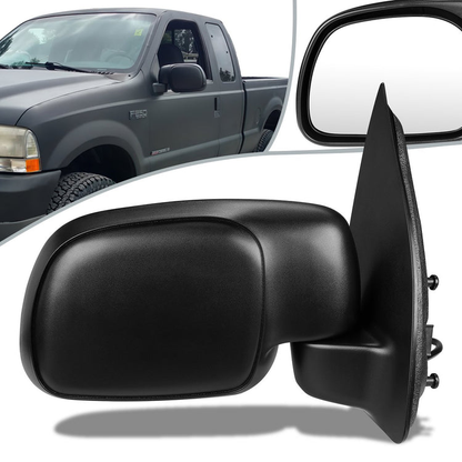 RETROVISOR MIRROR - OEM - 01-07 FORD F-250, F-350, F-450, F-550 SUPER DUTY - POWERED - TEXTURED - BLACK - RIGHT