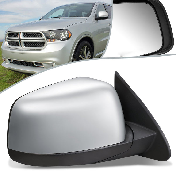 RETROVISOR MIRROR - OEM - 11-13 DODGE DURANGO - POWERED - HEATED - FOLDING - W/ CHROME COVER - RIGHT