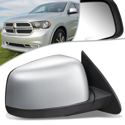 RETROVISOR MIRROR - OEM - 11-13 DODGE DURANGO - POWERED - HEATED - FOLDING - W/ CHROME COVER - RIGHT