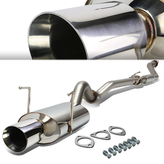 TUBERIA CATBACK CATBACK - 02-05 HONDA CIVIC SI EP3 - OE STYLE - SINGLE ROLLED TIP - STAINLESS STEEL