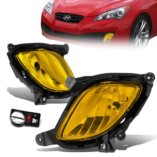 FAROS DE NIEBLA 10-12 HYUNDAI GENESIS COUPE - W/SWITCH - 881 BULB - AMBER