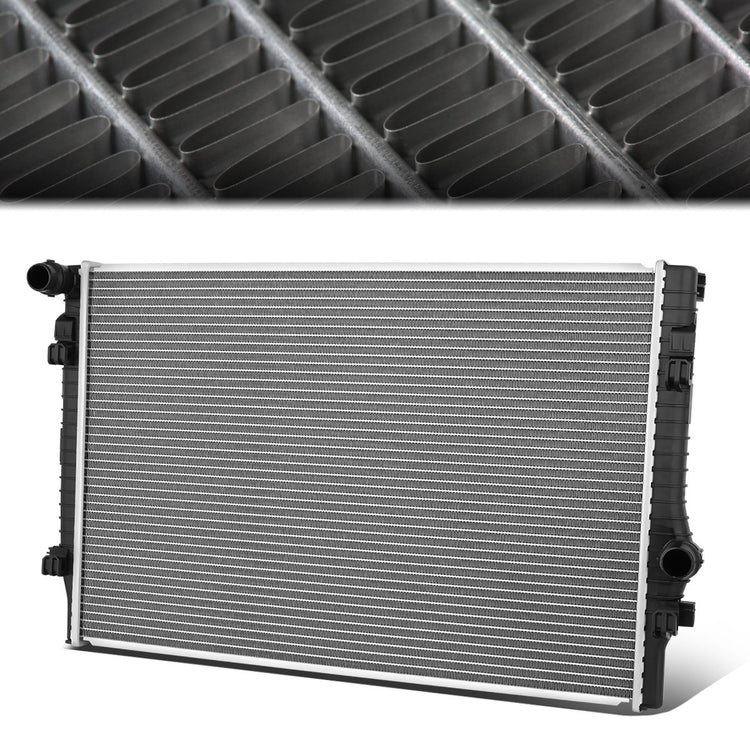 RADIADOR RADIATOR - OEM - 15-16 AUDI A3 1.4L, 1.8L / 16-20 AUDI A3 2.0L / 15-20 AUDI A3 QUATTRO 2.0L / 19-21 AUDI Q3 2.0L / 15-20 AUDI S3 2.0L / 16-21 AUDI TT 2.0L QUATTRO / 15-21 VOLKSWAGEN GTI 2.0L / 15-18 VOLKSWAGEN GOLF 1.8L / 15-19 VOLKSWAGEN GOLF R