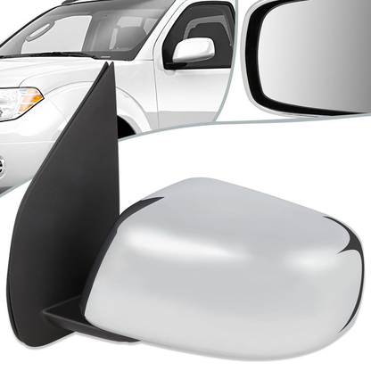 RETROVISOR MIRROR - OEM - 05-17 NISSAN FRONTIER / 05-15 NISSAN XTERRA - POWERED - CHROME - LEFT