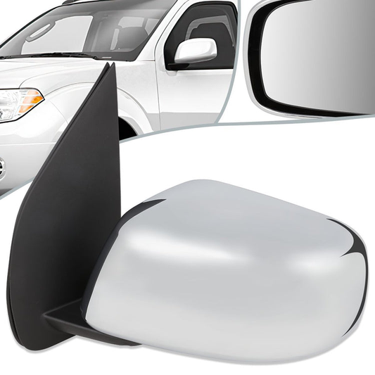 RETROVISOR MIRROR - OEM - 05-17 NISSAN FRONTIER / 05-15 NISSAN XTERRA - POWERED - CHROME - LEFT