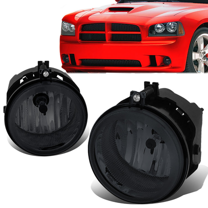 FAROS DE NIEBLA 05-08 CHRYSLER PACIFICA / 05-09 SEBRING, TOWN AND COUNTRY / 08-10 DODGE AVENGER, CHALLENGER, GRAND CARAVAN / 07-10 CALIBER, NITRO / 05-07 CARAVAN . 06-09 CHARGER / 07-09 JEEP COMPASS, PATRIOT - SMOKE