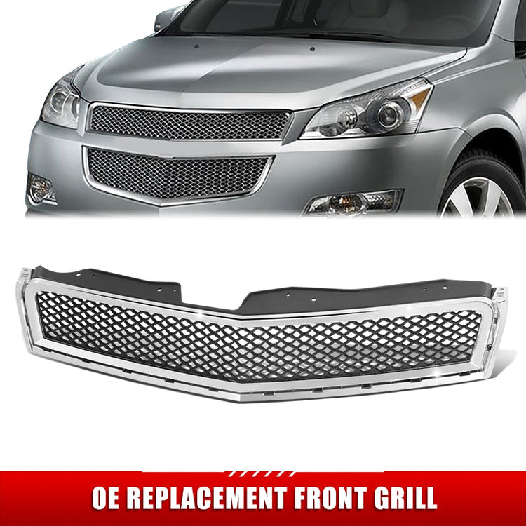 PARRILLA GRILLE - CV TRVERSE 09-12/ GRILLE ASS'Y/ UPPER MAT-BLACK/ W/CHROME MOULDING//PARTS.NO,GM1200615//OEM NO,15943196