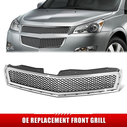 PARRILLA GRILLE - CV TRVERSE 09-12/ GRILLE ASS'Y/ UPPER MAT-BLACK/ W/CHROME MOULDING//PARTS.NO,GM1200615//OEM NO,15943196