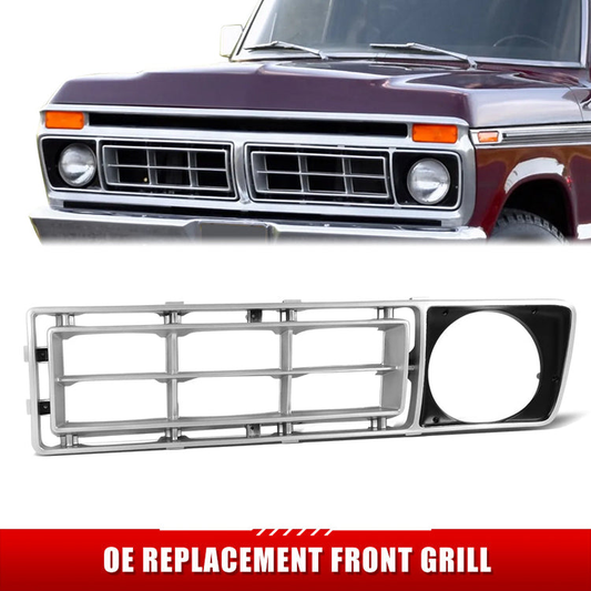 PARRILLA GRILLE - FD F150 P/U 64-66/67-72/73-79/ GRILLE ASS'Y 76-77/ ARGENT//PARTS.NO,FO1200107//OEM NO,D6TZ8151A