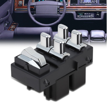 INTERRUPTOR ELEVADOR ELECTRICO 98-02 LINCOLN TOWN CAR - DRIVER SIDE - BLACK