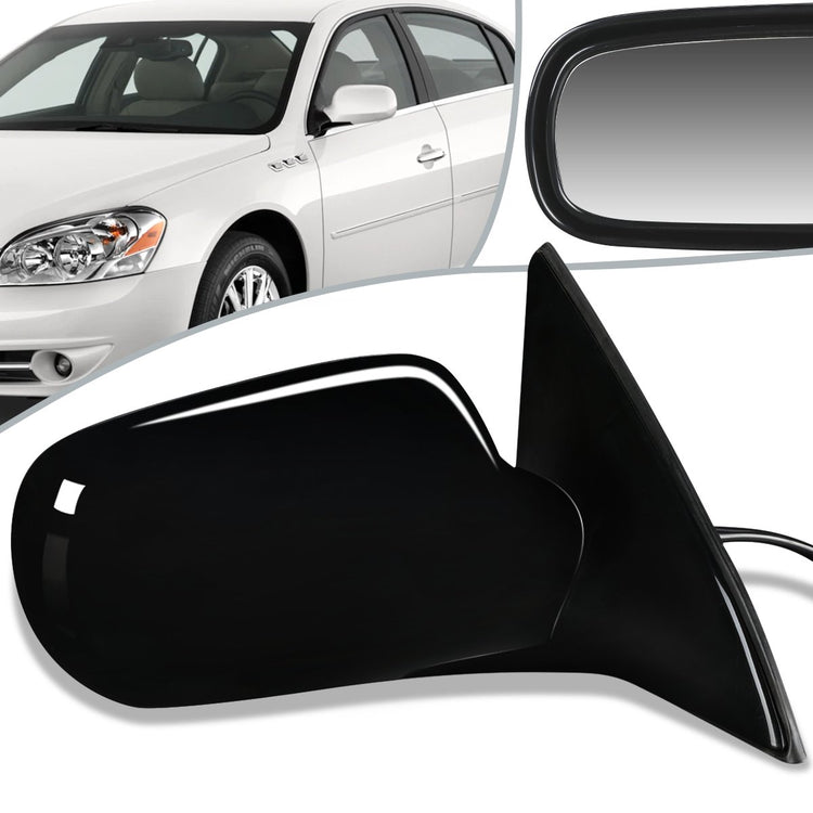RETROVISOR MIRROR - OEM - 06-11 BUICK LUCERNE - POWERED - PAINTABLE - BLACK - RIGHT