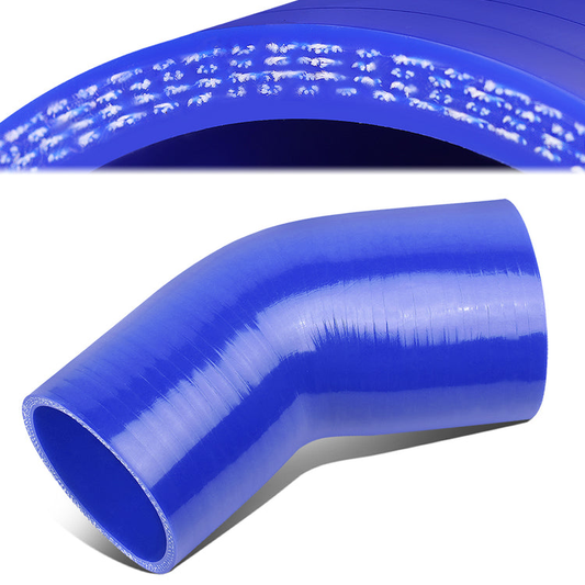 COPLE DE SILICON 3-PLY - 2.75" TO 3.00" REDUCER W/ 45 DEGREE - BLUE