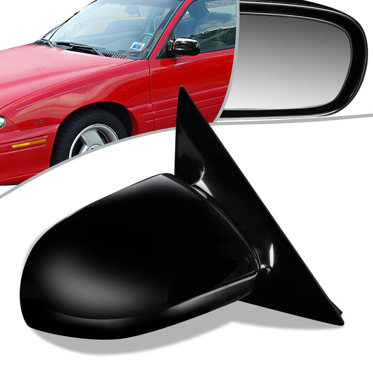 RETROVISOR MIRROR - OEM - 92-98 BUICK SKYLARK / 92-98 PONTIAC GRAND AM - POWERED - PAINTABLE - BLACK - RIGHT