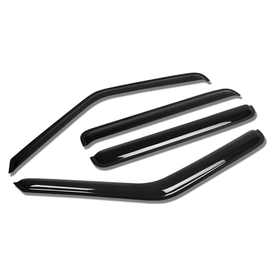 PROTECTOR DE VENTANA WINDOW VISORS - 01-04 CHEVY S10 / GMC SONOMA - CREW CAB - 4PCS - DARK SMOKE
