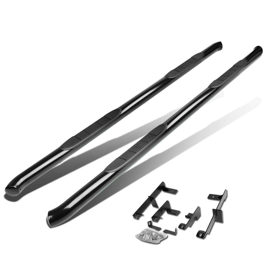 ESTRIBOS 3" - ROUND - 45 DEG - 06-12 TOYOTA RAV4 - BLACK