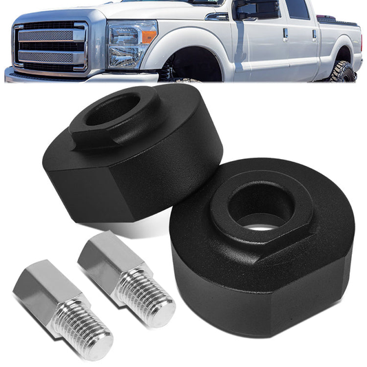 KIT ELEVACION 99-20 FORD F-250 SUPER DUTY / 99-20 FORD F-350 SUPER DUTY - FITS 2WD MODELS ONLY - FRONT - 2" LIFT - LOWER SPRING PERCH MOUNT LIFT SPACER