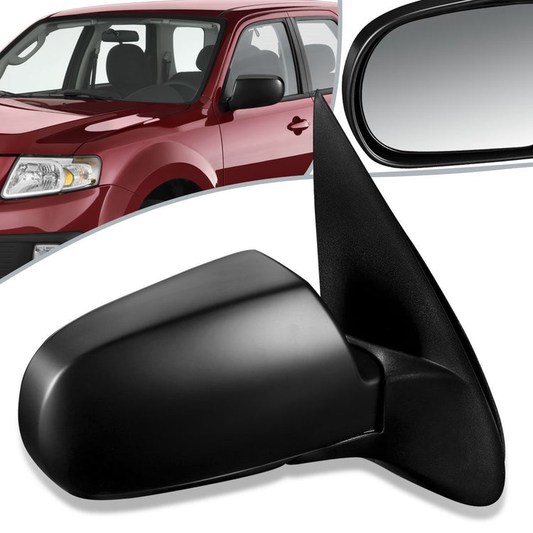 RETROVISOR MIRROR - OEM - 01-06 MAZDA TRIBUTE - POWERED - PAINTABLE - BLACK - RIGHT