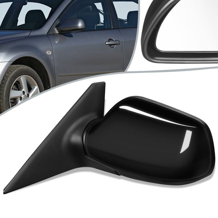 RETROVISOR MIRROR - OEM - 06-07 MAZDA MAZDASPEED 6 - POWERED - PAINTABLE - BLACK - LEFT