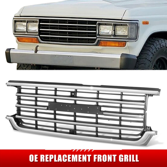 PARRILLA GRILLE - TY LD-CRUSR '81-90(FJ60/75/80)/ GRILLE ASS'Y 88-90/ CHROME DARK ARGENT//PARTS.NO,TO1200154//OEM NO,5311190A09